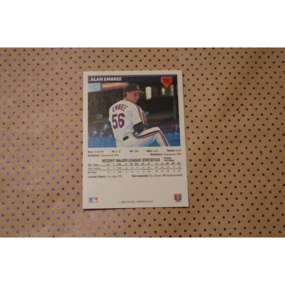 Alan Embree #333 Baseball Card (1992)